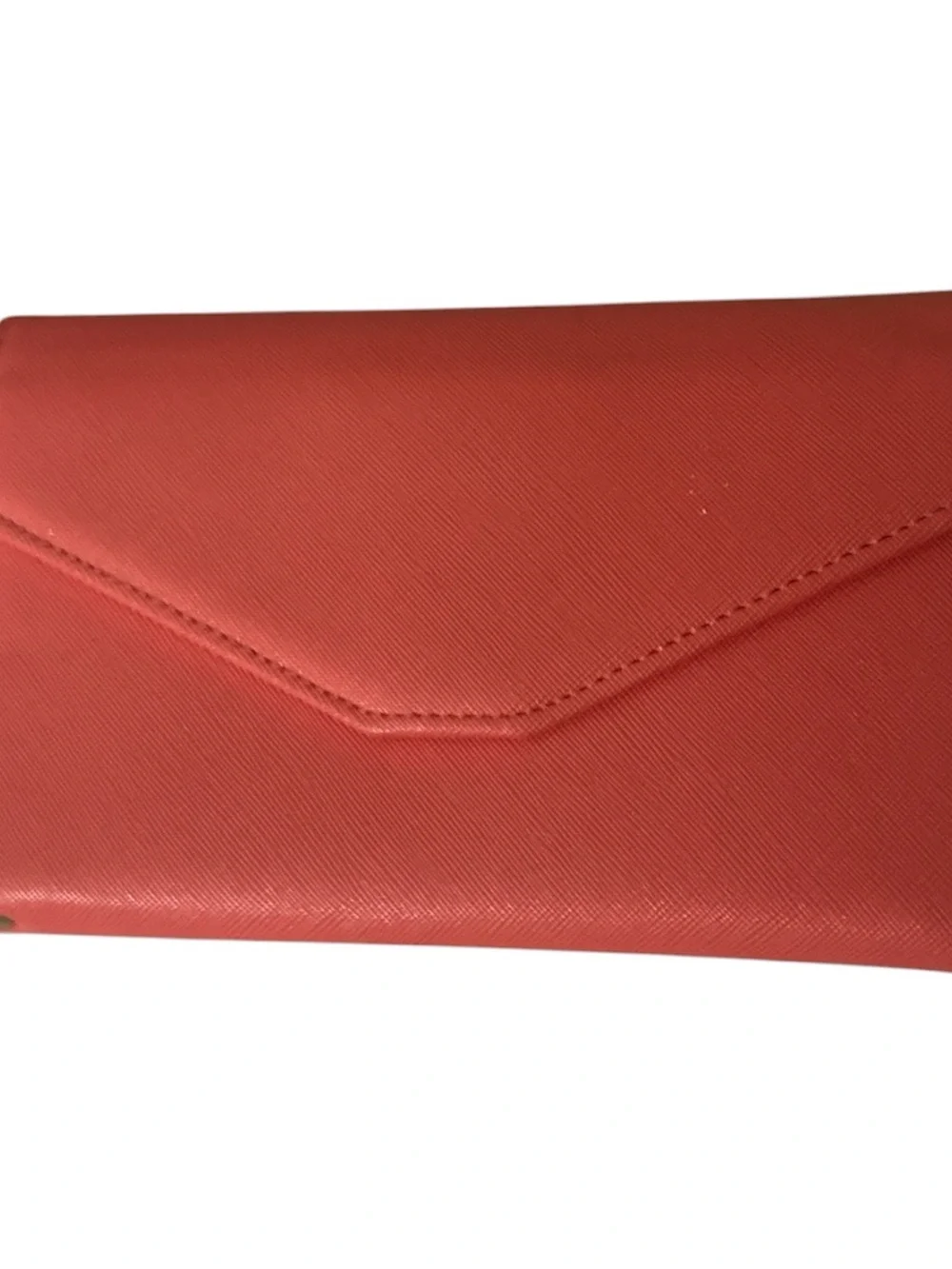 NWOT zeppon travel RiFD coral pink Envelope Wallet Clutch for Women